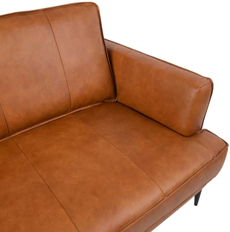 Home4You Sofa LEO 3-vietų, šviesiai rudos spalvos