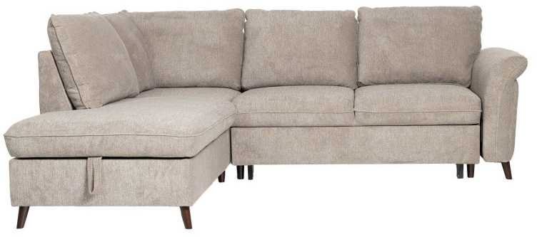 Home4You Sofa-lova LINDY LC, Kampinė, Šviesiai Ruda