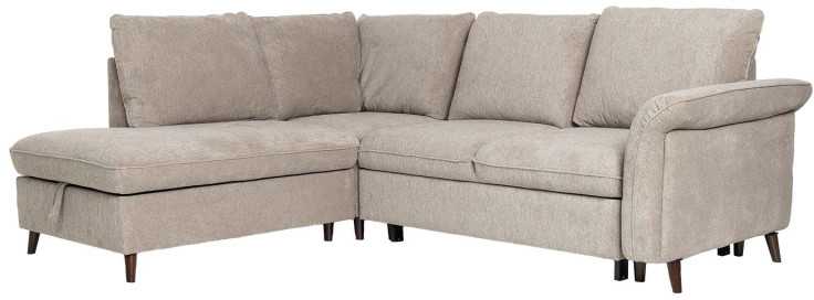 Home4You Sofa-lova LINDY LC, Kampinė, Šviesiai Ruda