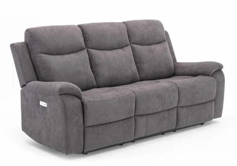 Home4You Sofa Milo 3-vietų reglaineris, pilkas