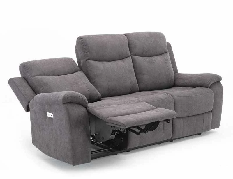 Home4You Sofa Milo 3-vietų reglaineris, pilkas