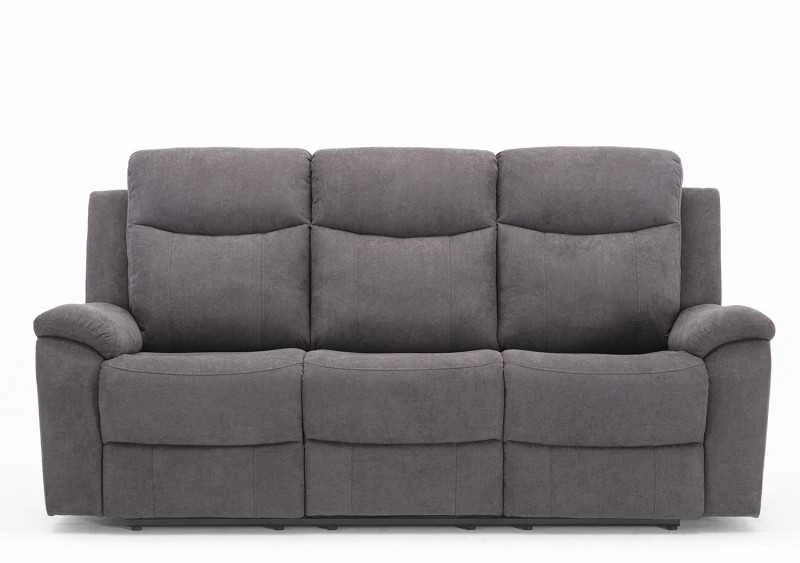 Home4You Sofa Milo 3-vietų reglaineris, pilkas