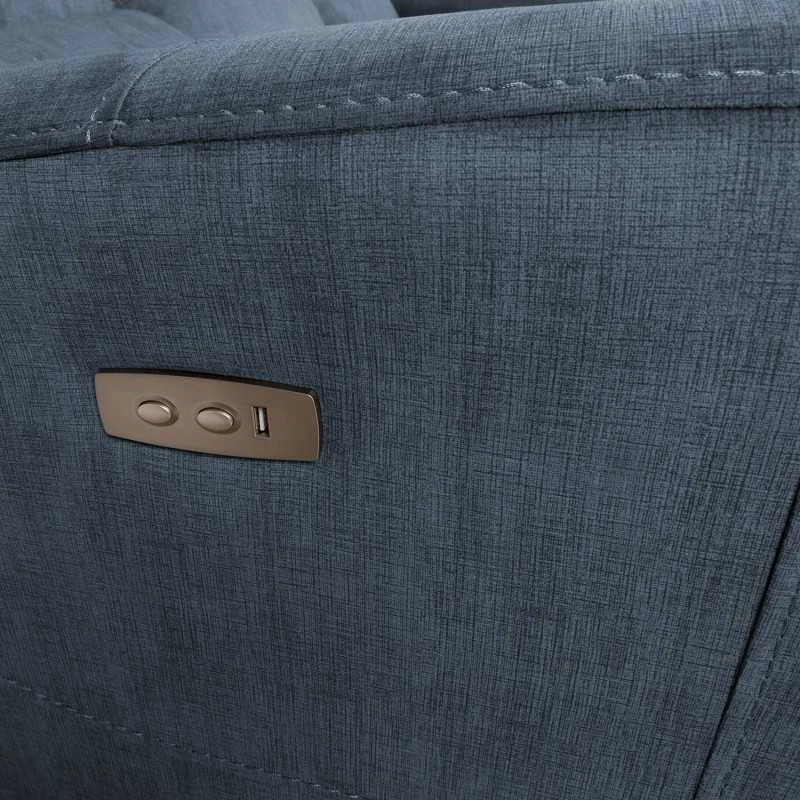 Home4You Sofa-reglaineris GASTON 3-vietų Mėlyna