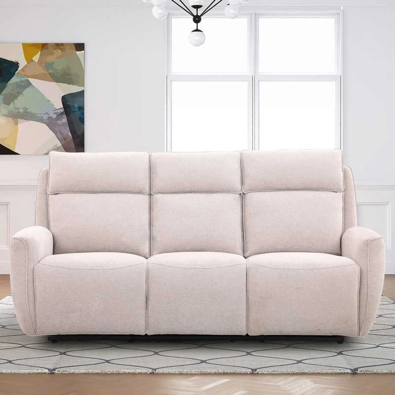 Home4You Sofa-reglaineris MAREN 3-vietė Smėlio spalvos