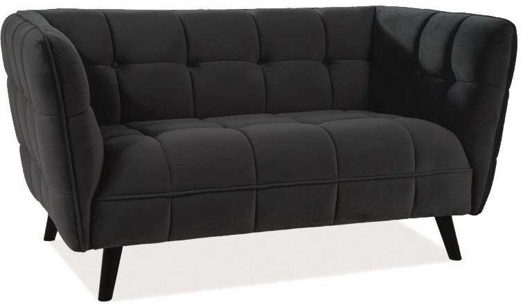 Fotelis Signal Meble Sofa Siganl Castello 2 VELVET, juoda