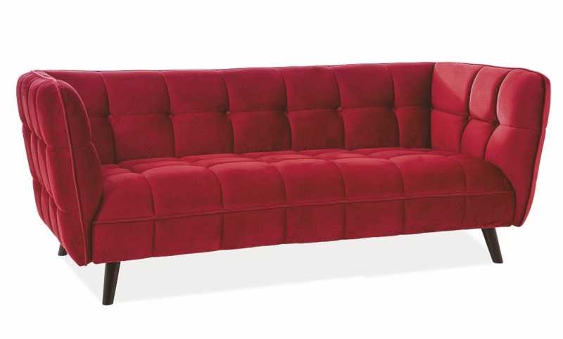 Fotelis Signal Meble Sofa Signal Nordic 3 VELVET, pilka