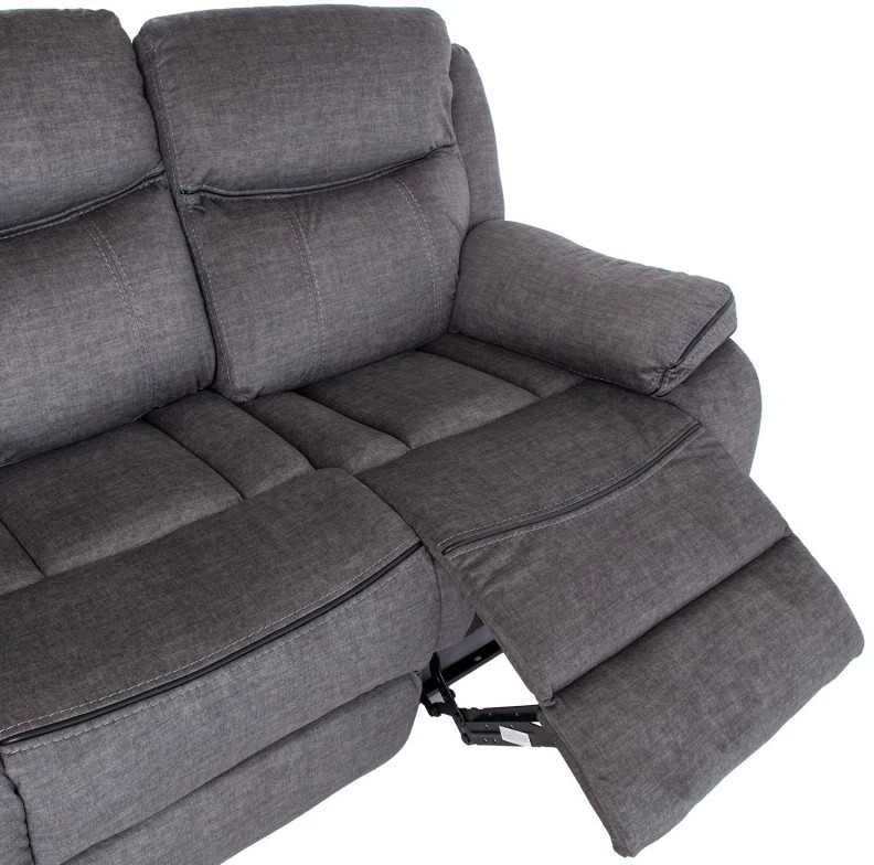 Home4You Sofa su atlošu GENTRY 3-vietė, mechaninė, pilka