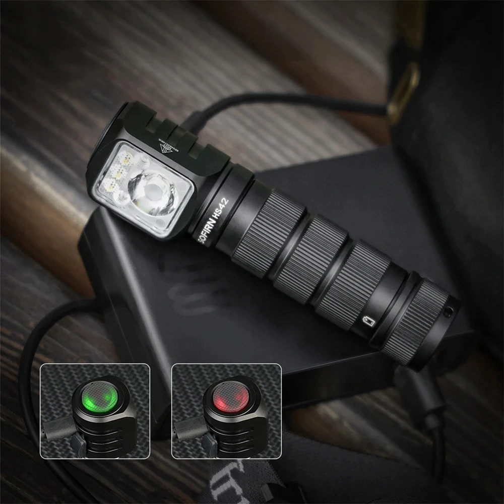 Sofirn HS42 priekinis žibintuvėlis 2100 lm, USB-C