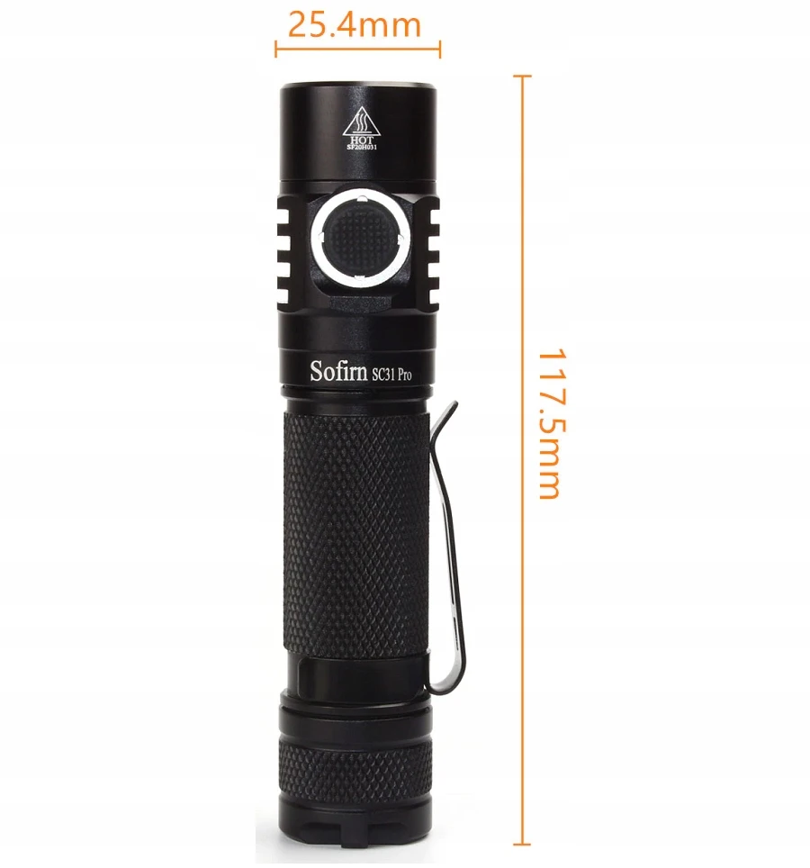 SOFIRN SC31_PRO HANDLIGHT USB-C 2000lm IPX8 BATTERY PROFESSIONAL