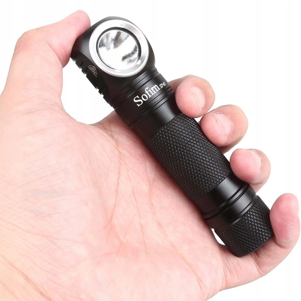 Sofirn SP40 1200 lm priekinis žibintuvėlis su USB-C įkrovimu