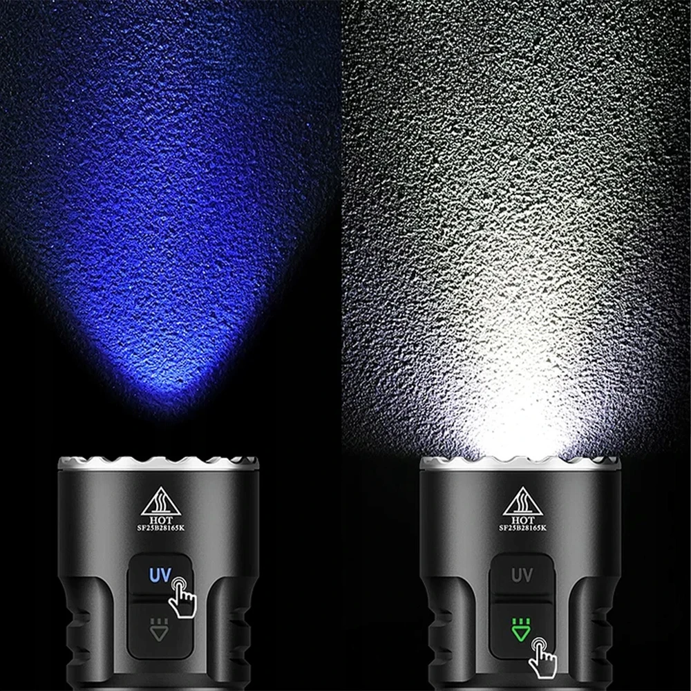 Sofirn SR23 LED žibintuvėlis 3300 lm su UV 365 nm, USB-C, IP68