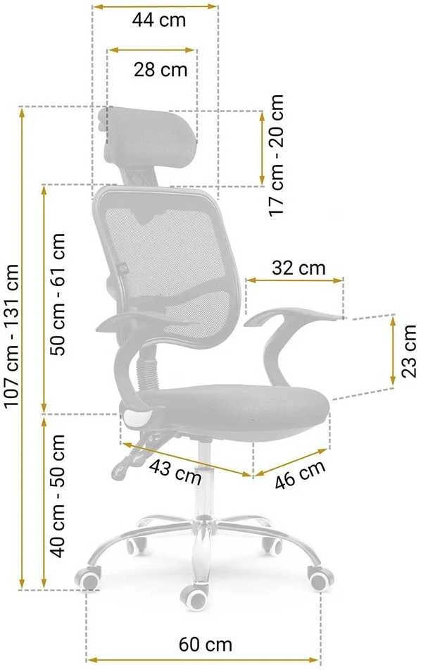 Sofotel Ergonomiška biuro kėdė, kvėpuojantis tinklinis atlošas, reguliuojamas aukštis, supimo funkcija, patogi kompiuterio kėdė namų biurui