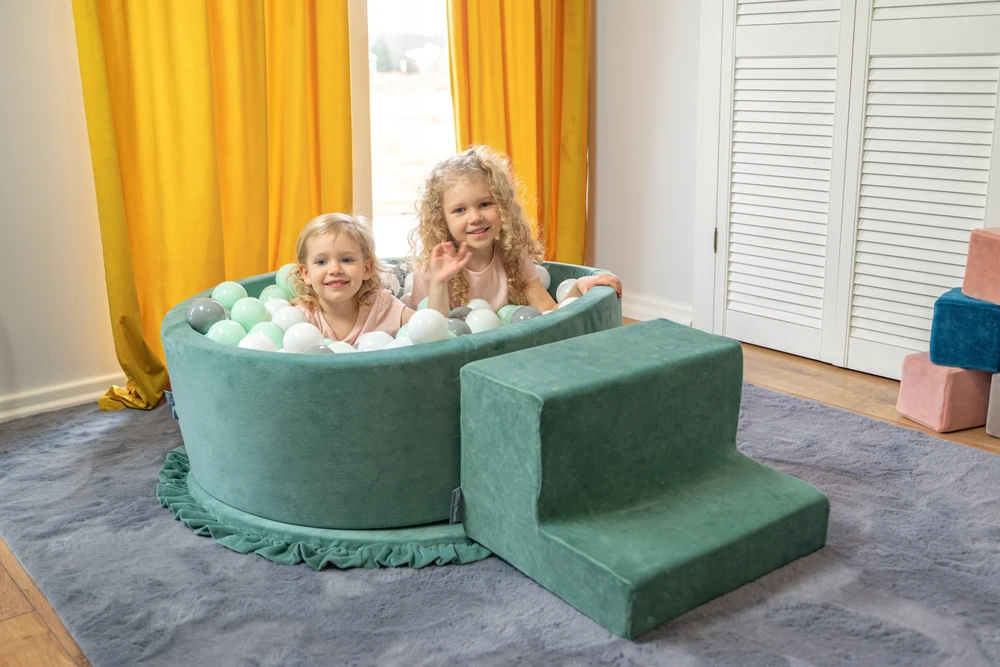 SOFT putplasčio laiptelis vaikams, pilkas PPZ-211 KiddyMoon