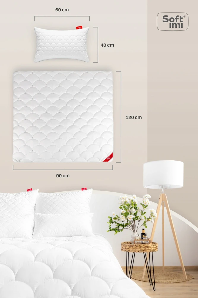 Softimi ANTIALERGIJOS ŽIEMOS ANTILĖS 90X120 + 1 PAGALVĖS 40X60 RINKINYS IŠ LENKIJA