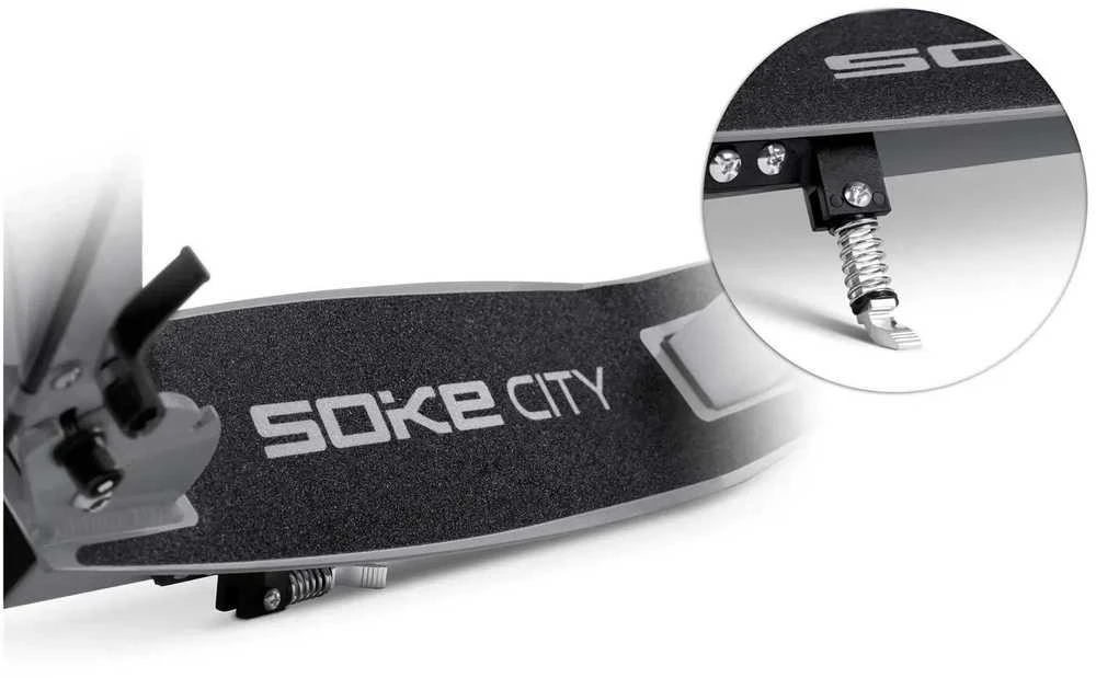 Soke City pilkas paspirtukas