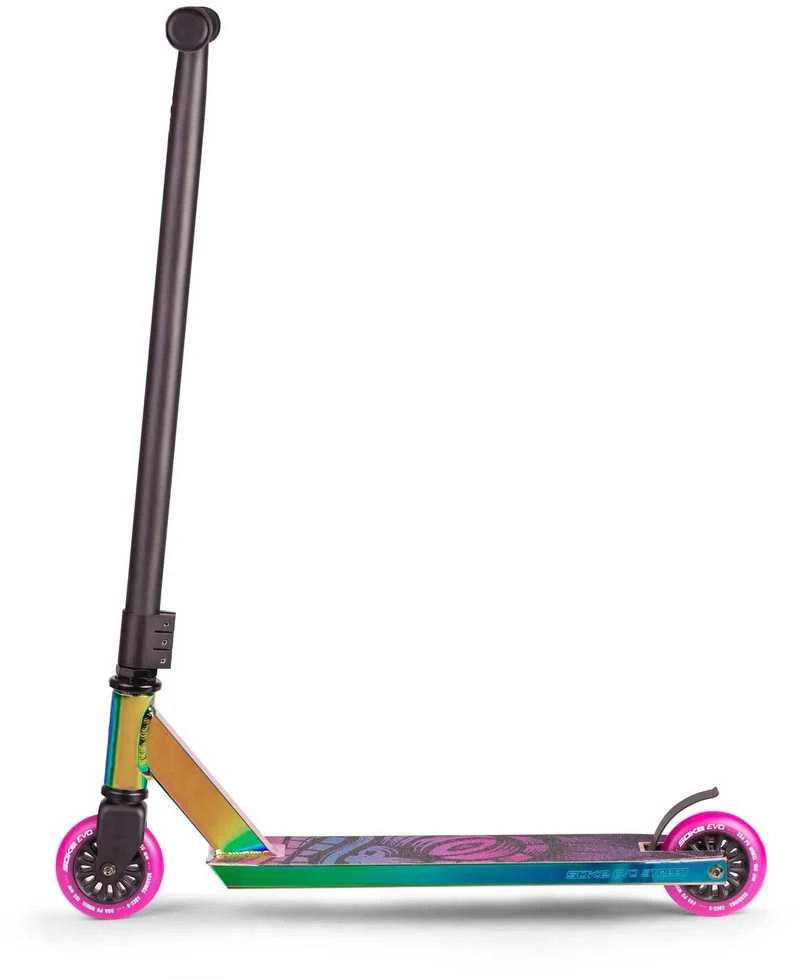 SOKE EVO gatvės juodas neochrominis triukų paspirtukas