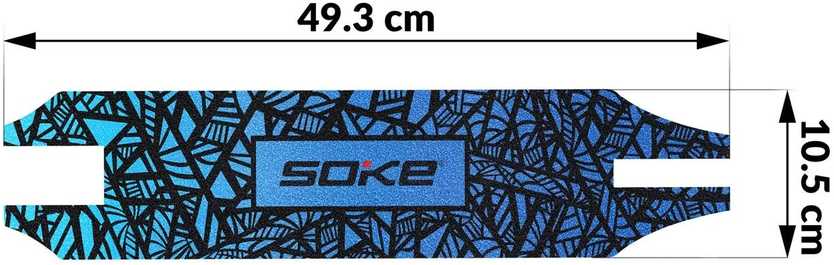 Soke Grip juosta, švitrinis popierius paspirtukams, skirtas paspirtukams - Mėlyna web