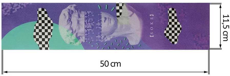 Soke Gripą fiksuojanti juosta „Vaporwave“ paspirtukams