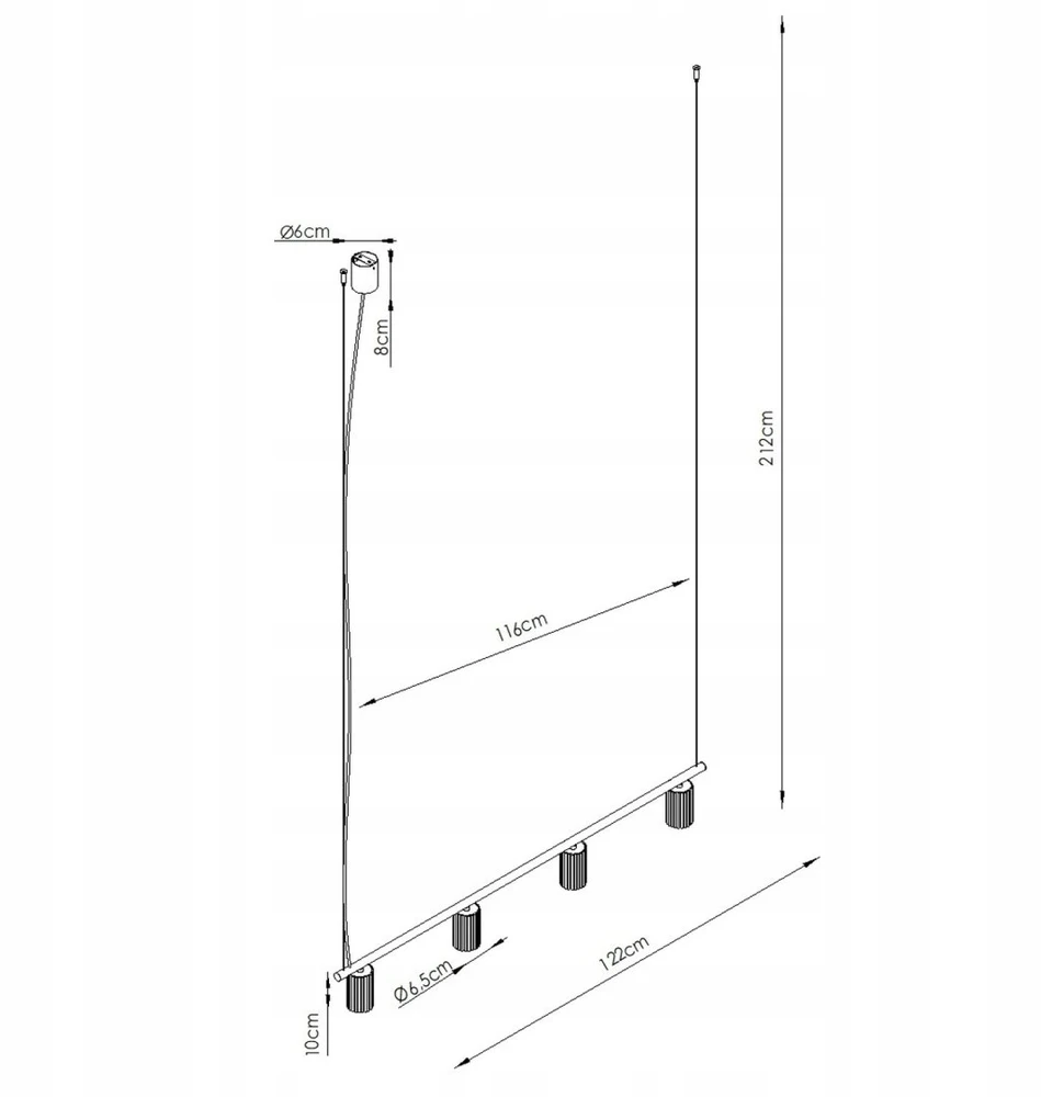 Sollux Lighting KARBON 4 raudonos ochros spalvos sietynas