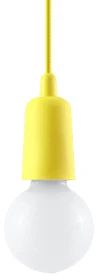 Sollux Lighting Lampa Wisząca ERICA 1 Żółta na Sufit Dziecięca E27