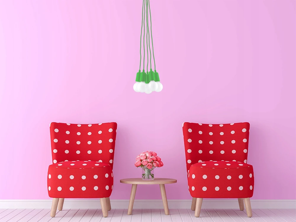 Sollux Lighting Lampa Wisząca ERICA 1 Żółta na Sufit Dziecięca E27