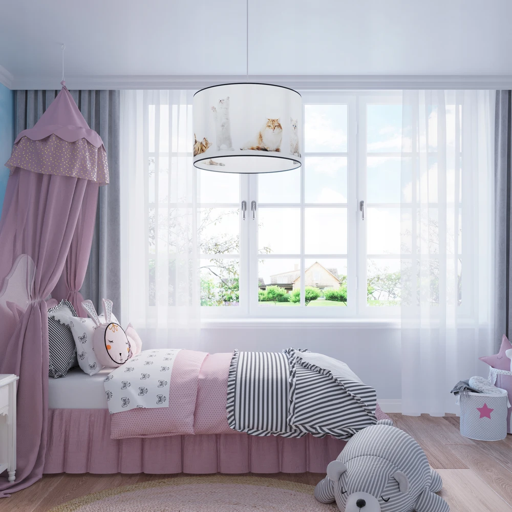 Sollux Lighting Lampa wisząca KOTY 30 nowoczesny wielokolorowy do sypialni Sollux led