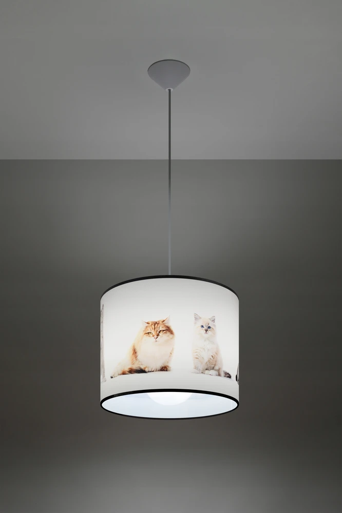 Sollux Lighting Lampa wisząca KOTY 30 nowoczesny wielokolorowy do sypialni Sollux led