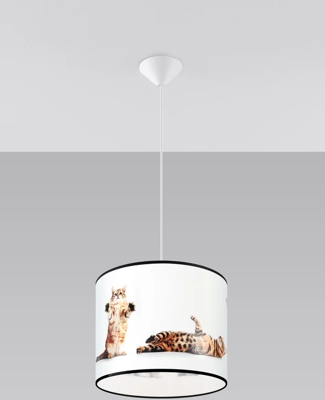 Sollux Lighting Lampa wisząca KOTY 30 nowoczesny wielokolorowy do sypialni Sollux led