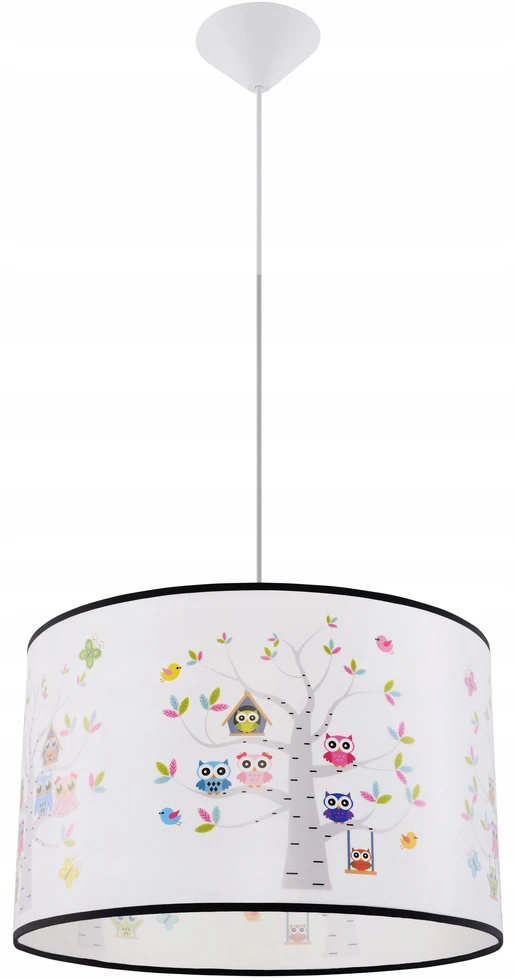 Sollux Lighting Lampa wisząca SOWY 40 nowoczesnyPVC do sypialni dziecięcej Sollux led