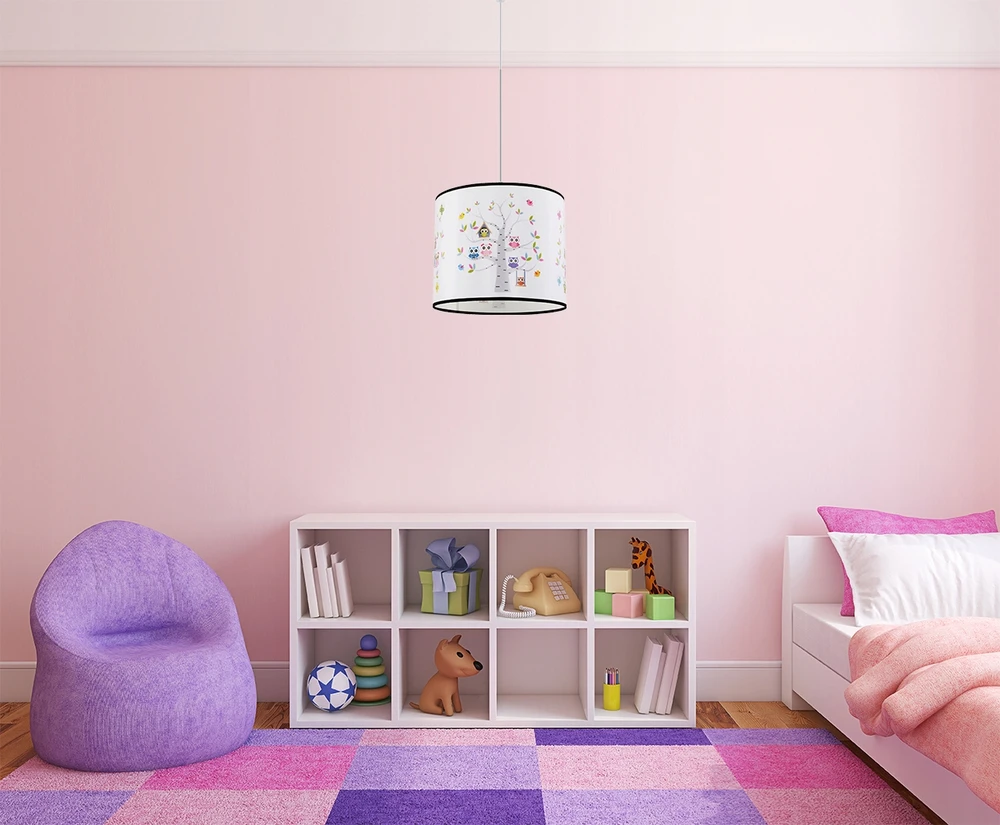Sollux Lighting Lampa wisząca SOWY 40 nowoczesnyPVC do sypialni dziecięcej Sollux led