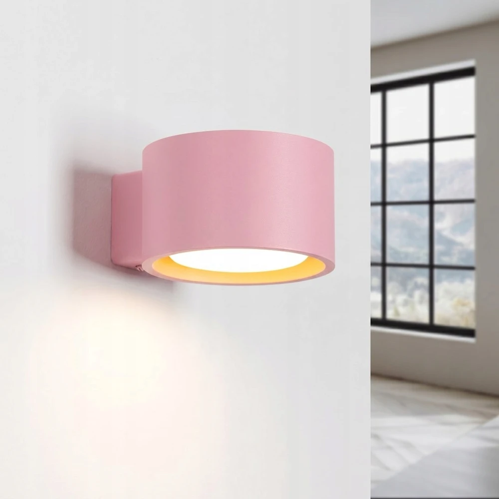 Sollux Lighting sieninis šviestuvas Modo GX53, rožinis