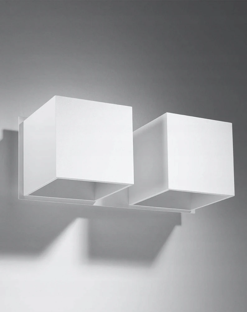 Sollux Lighting Sollux Sieninis šviestuvas QUAD 2 baltas
