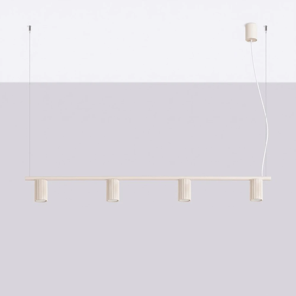 Sollux Lighting Sollux pakabinamas šviestuvas Karbon 4, smėlio spalvos