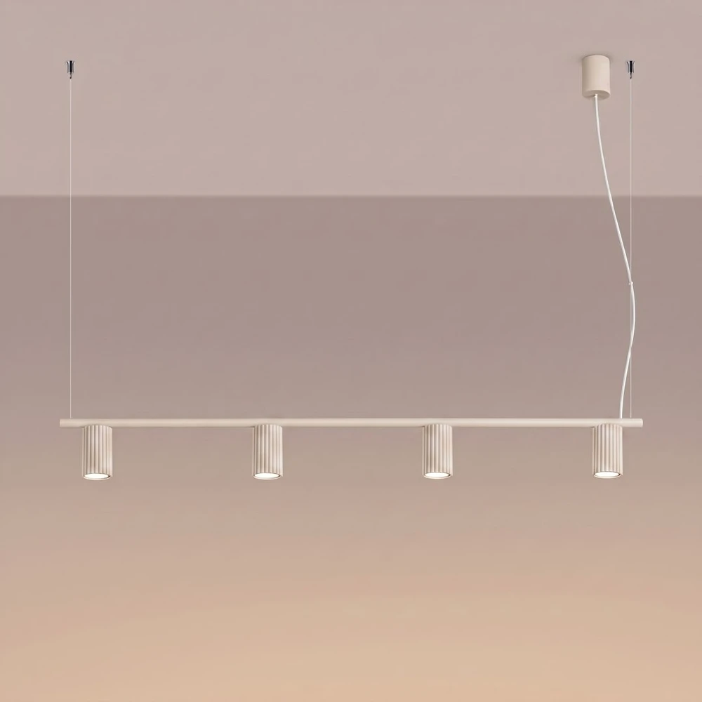 Sollux Lighting Sollux pakabinamas šviestuvas Karbon 4, smėlio spalvos