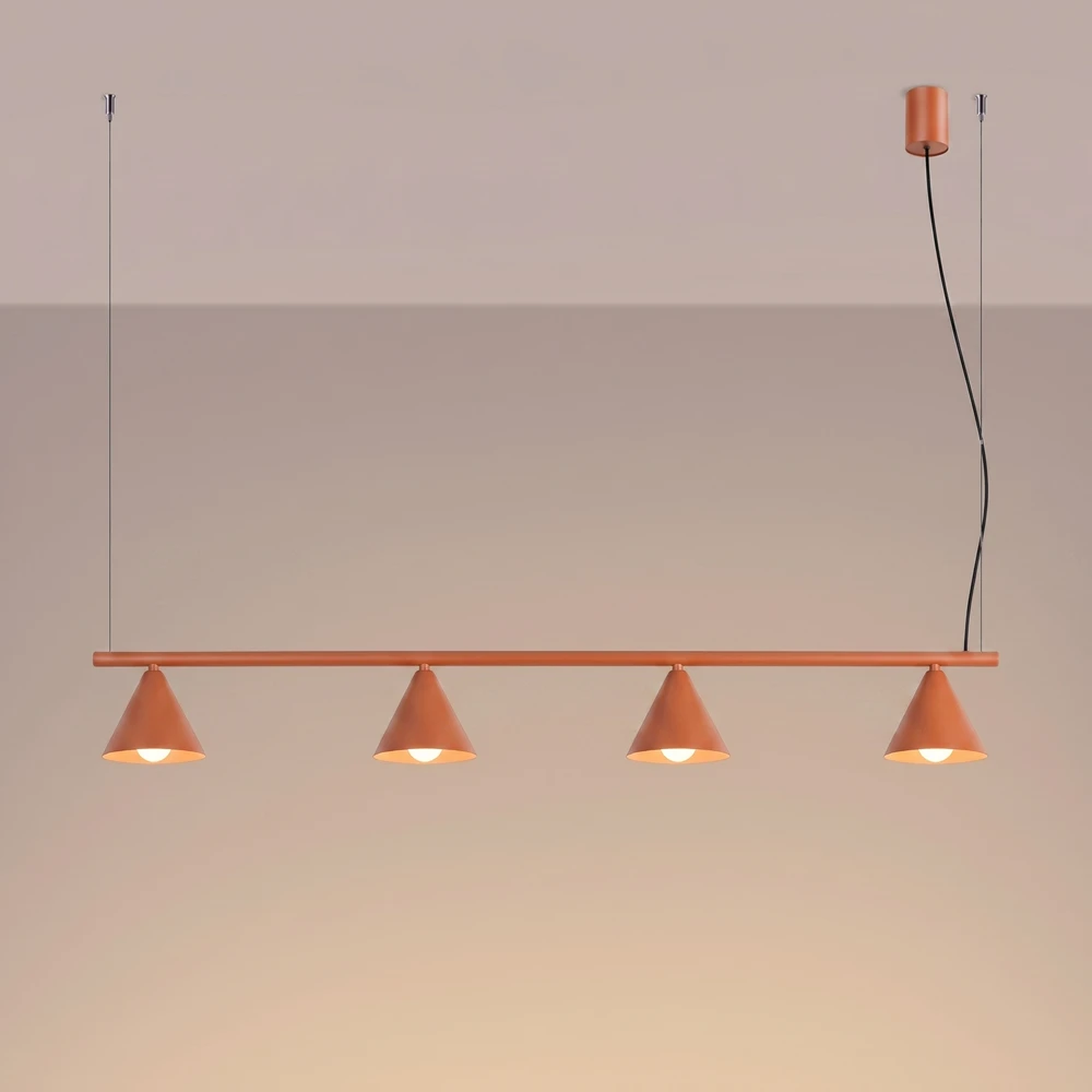 Sollux Lighting Sollux pakabinamas šviestuvas Nox 4L, raudonas