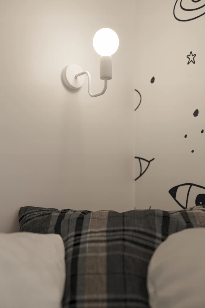 Sollux Lighting Żyrandol HECTOR 6 balta industrialny do jadalni i kuchni Sollux led