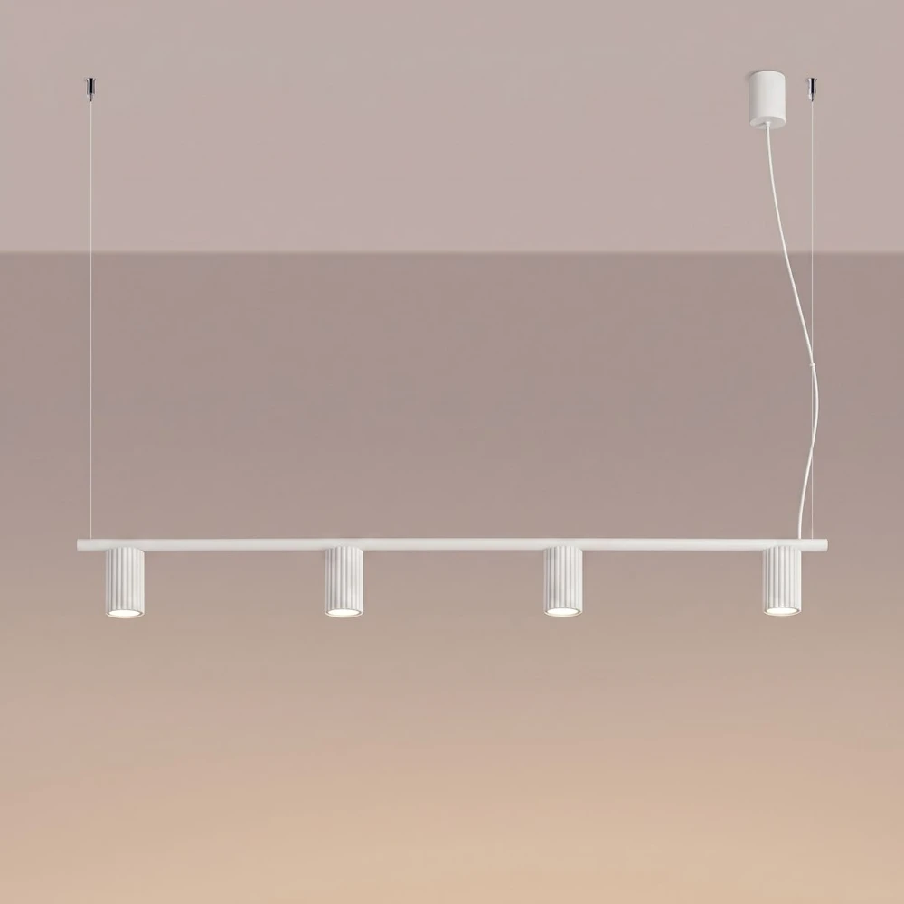 Sollux Lighting Żyrandol KARBON 4 balta