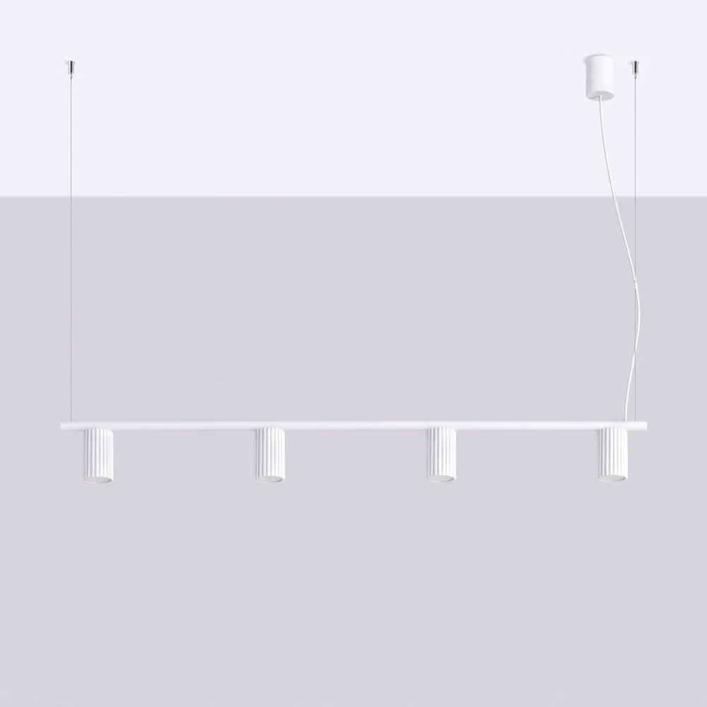 Sollux Lighting Żyrandol KARBON 4 balta