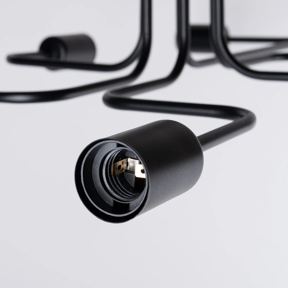 Sollux Lighting Żyrandol VECTOR 6 Juodas na Sufit Dziecięca Lampa