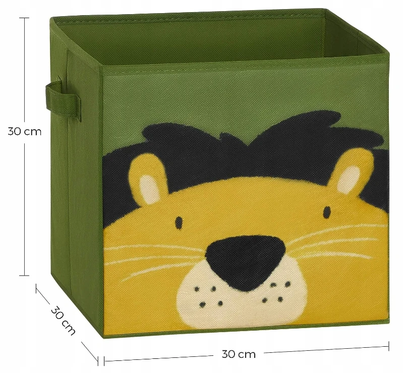 Songmics 3X PUDEŁKA NA ZABAWKI DZIECIĘCE SKRZYNKI 30x30 CM POJEMNIKI ORGANIZERY DUŻE