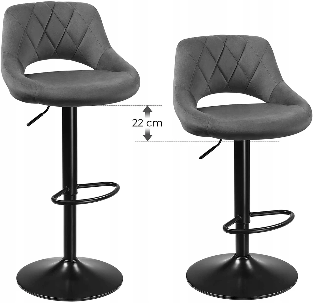 Songmics kėdė 47 x 43 x 107 cm 2 vnt.