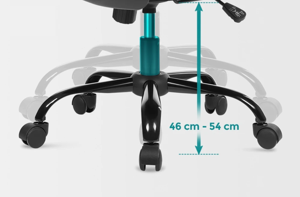 Songmics Kėdė BIUROWE SUKAMASIS FOTEL DO BIURKA ERGONOMICZNE SIATKA Juoda 120KG
