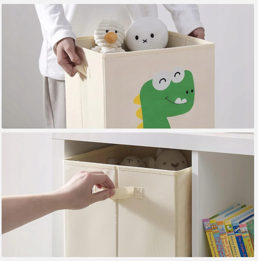 Songmics Pudełko organizer na zabawki duże 3 vnt 30x30x30cm