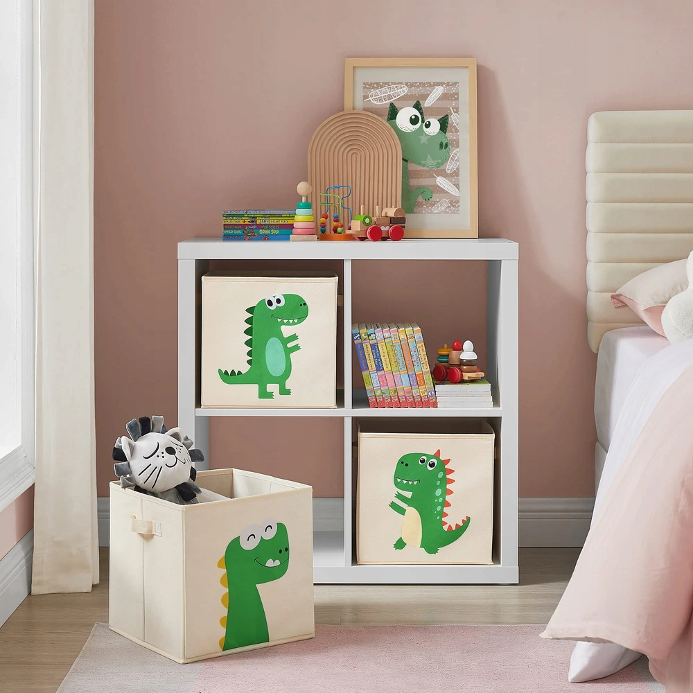 Songmics Rinkinys 3 pudełek na zabawki ORGANIZER indas