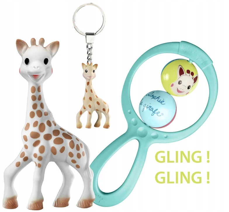 Sophie La Girafe VULLI DOVANŲ DĖŽUTĖ SU ŽAISLŲ RINKINIU "CLASSIC CREATION SET 3"
