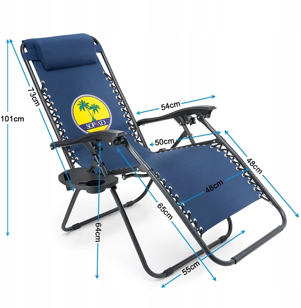 Soprato ZERO GRAVITY BEACH SULANKSTAMAS KĖDĖLIAS SU dangteliu 2IN1 SODO FOTOLIS + NEMOKAMAI