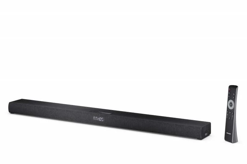 Namų kino sistema Sharp 2.1ch Ultra-slim Dolby Atmos/DTS Virtual: X Soundbar with Wireless Subwoofer | HT-SBW320 | 360 W | Bluetooth | Belaidė jungtis | Juodas