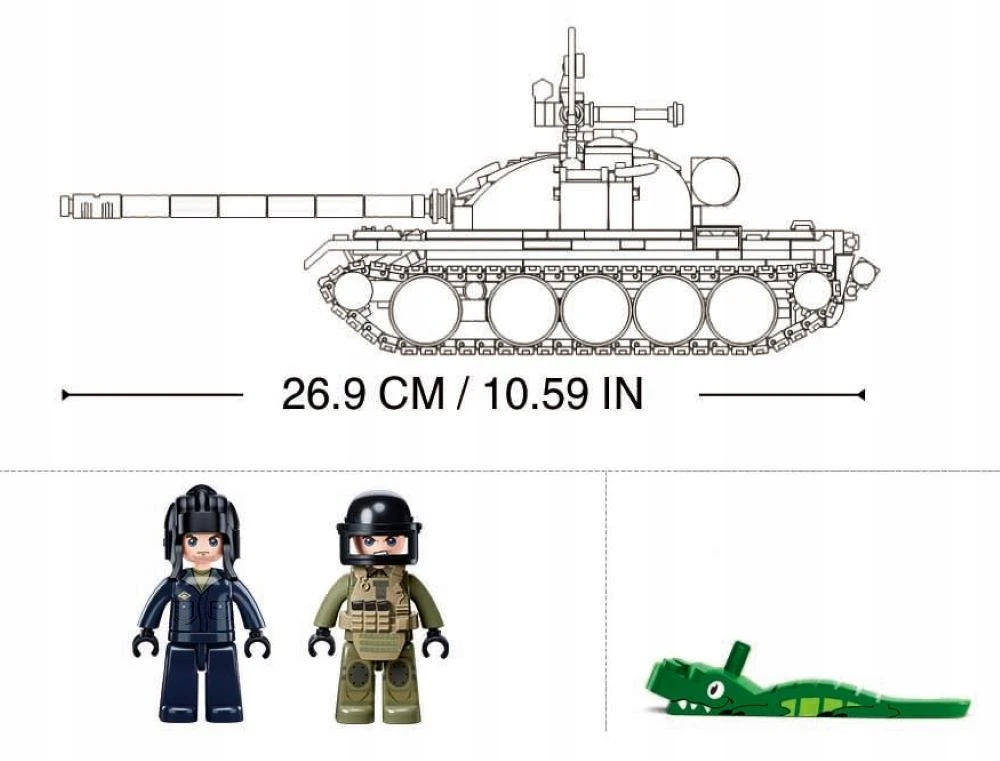 Sovietų tankas T-51 mastelis 1:35 3in1 modelis Sluban 604 el M38-B1135