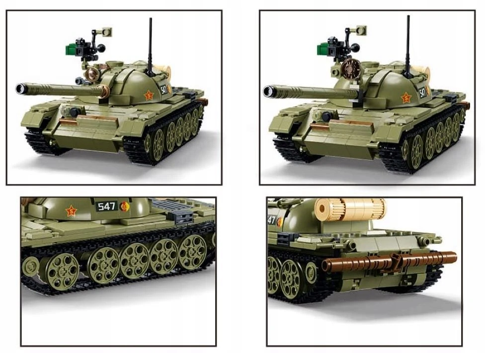 Sovietų tankas T-51 mastelis 1:35 3in1 modelis Sluban 604 el M38-B1135