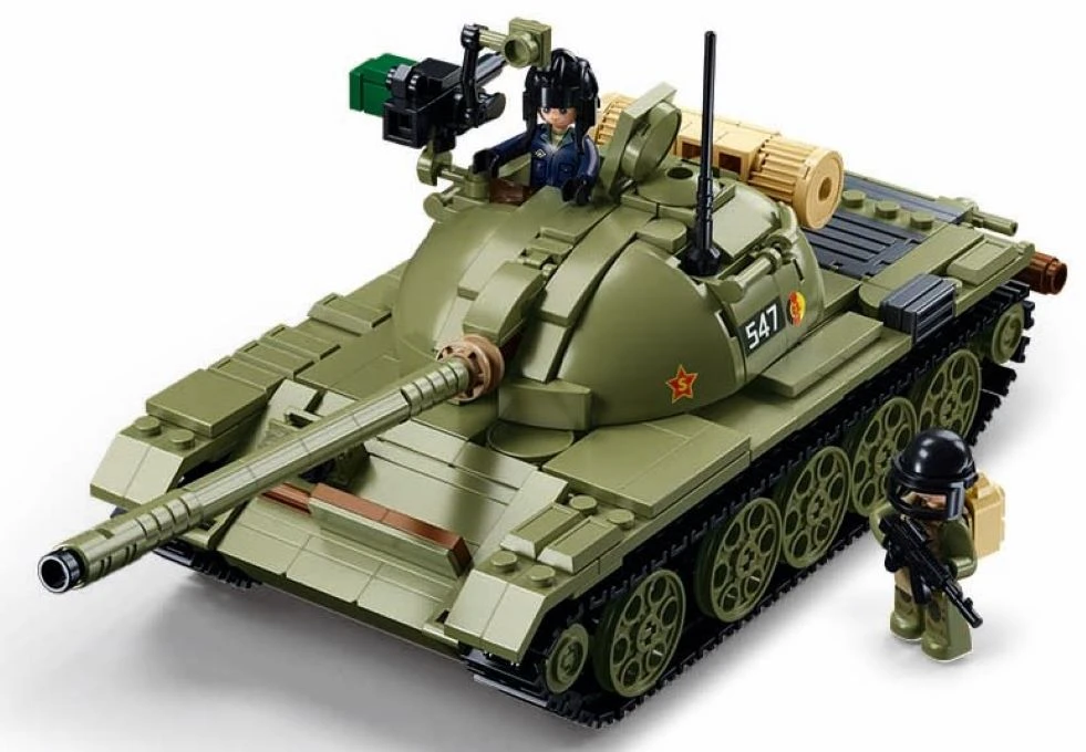 Sovietų tankas T-51 mastelis 1:35 3in1 modelis Sluban 604 el M38-B1135